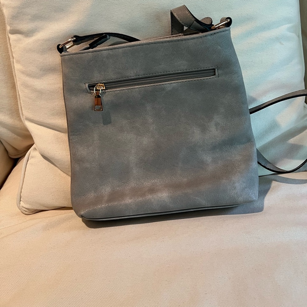 Gray Minimalist crossbody with Structured Design